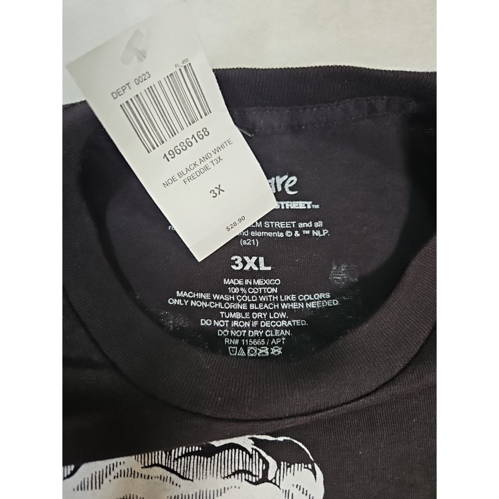 Nightmare On Elm Street‎ Tee Shirt Size Men's XL Black NWT Hot Topic Halloween - Picture 3 of 8